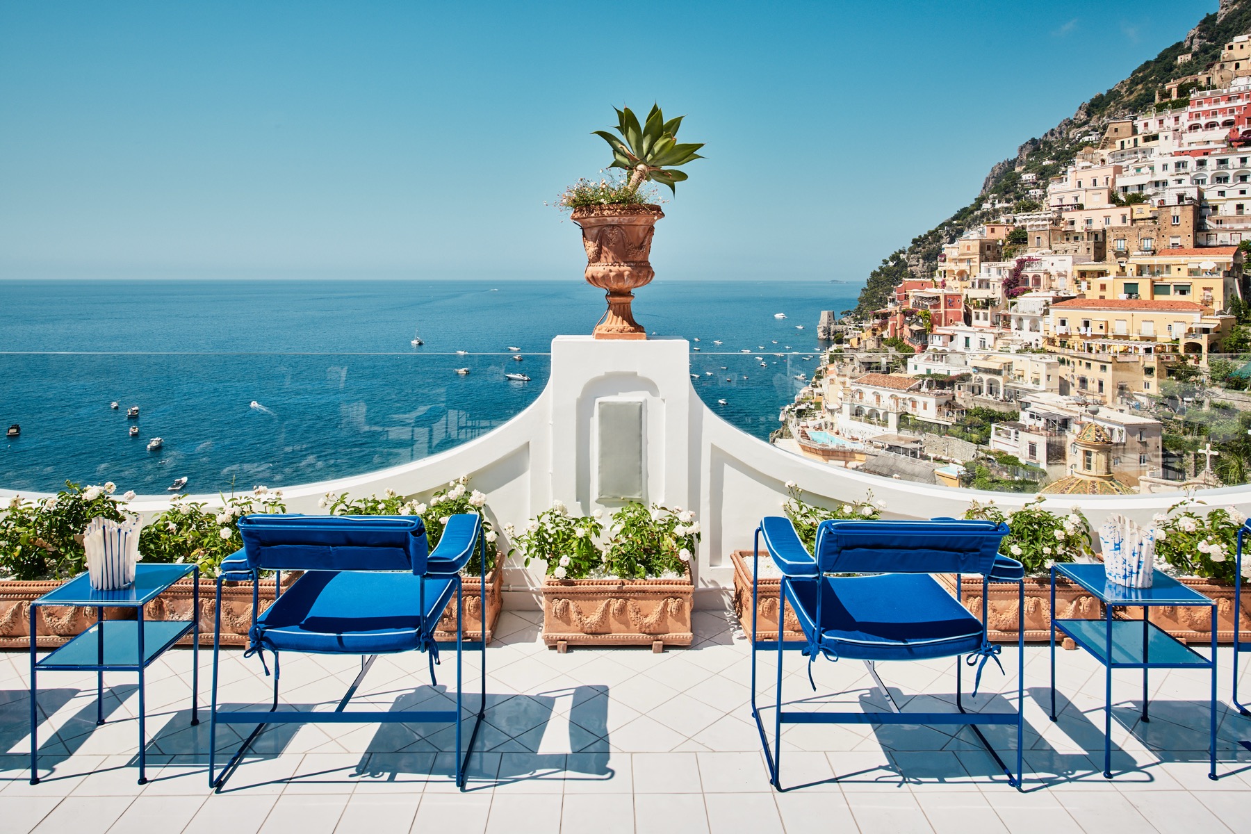 Franco's Bar at Le Sirenuse — Positano sunset terrace